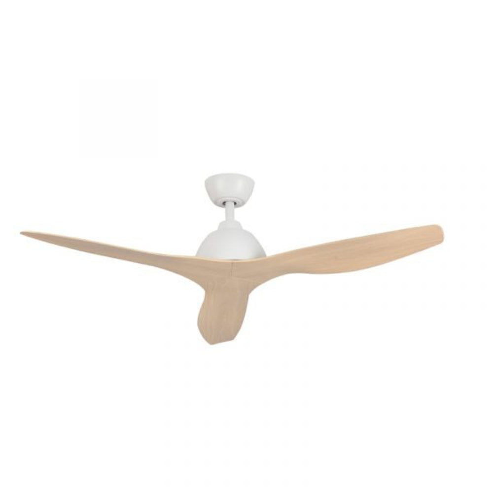 Breeze AC 52" Ceiling Fan with White with Beechwood Blades